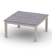 Telescope Casual Rustic Polymer Coffee Height Parson Table with 36" Square Table Top, included in the Leeward 5-Piece Sectional Set