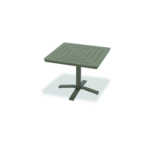 Telescope Casual Dash Dining Height Pedestal Table With 36" Square Table Top