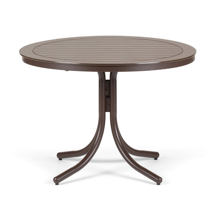Telescope Casual Slat Dining Height Table With 42" Round Table Top