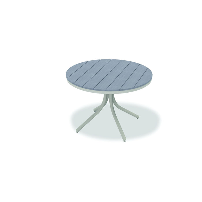 Telescope Casual Rustic Polymer Dining Height Table With 42" Round Table Top