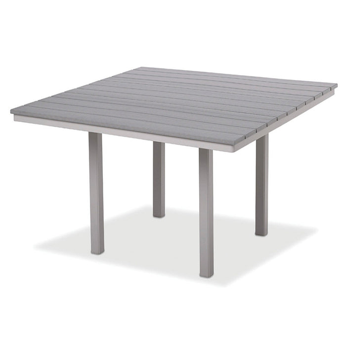 Telescope Casual Rustic Polymer Bar Height Table With 64" Square Table Top