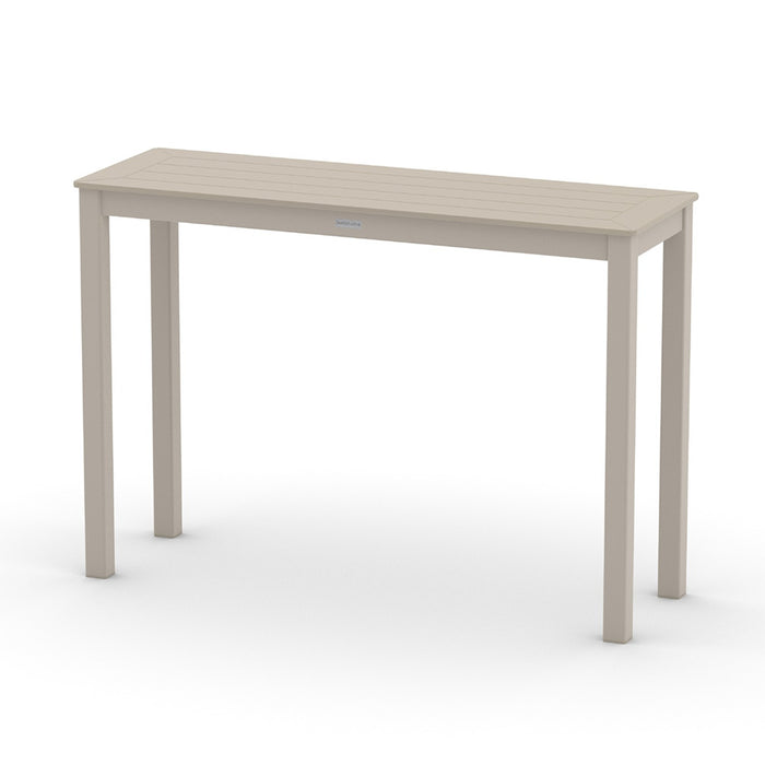 Telescope Casual Slat Balcony Height Parson Table With 18" x 54" Rectangular Table Top