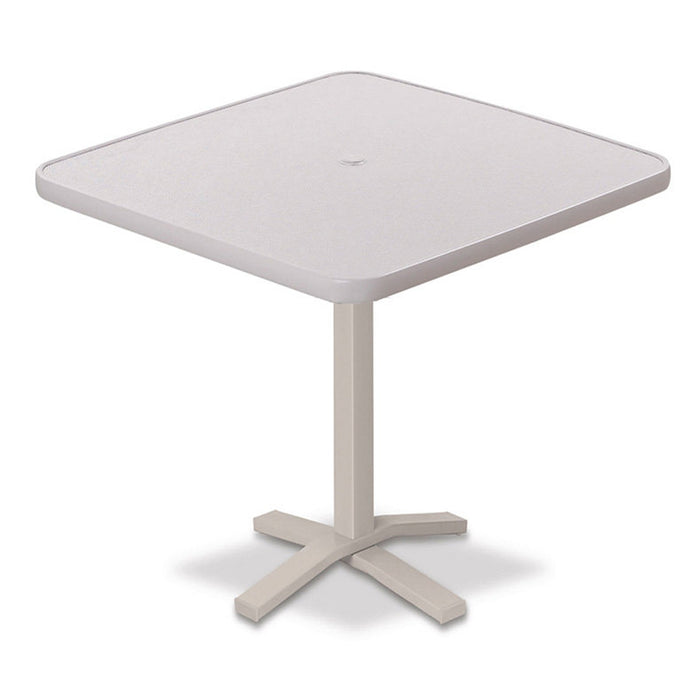Telescope Casual Cascade Bar Height Pedestal Table With 36" Square Table Top