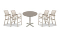 Telescope Casual Bazza bar set on a patio, with each included piece