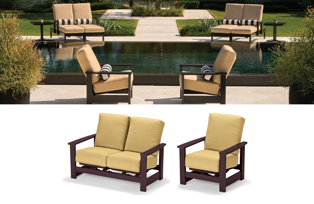 Telescope Casual Leeward 4-Piece Motion Seating Set shown in the Telescope Casual 2027 catalog, with each included piece