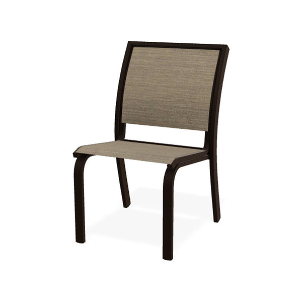 Bazza Sling Stacking Armless Café Chair