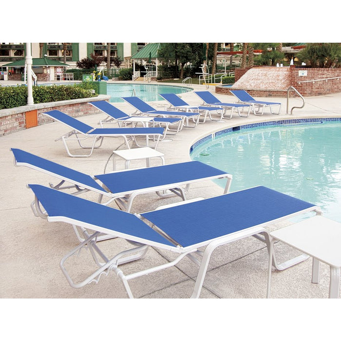 Telescope Casual Slat 18" Square Top End Table