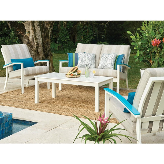 Telescope Casual Slat 24" X 48" Rectangular Coffee Table