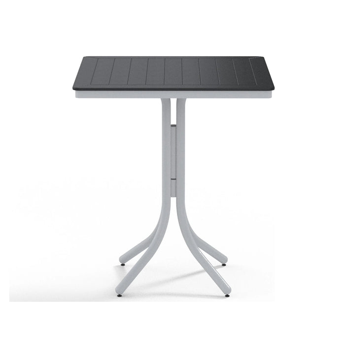 Telescope Casual Slat Dining Height Table With 36" Square Table Top