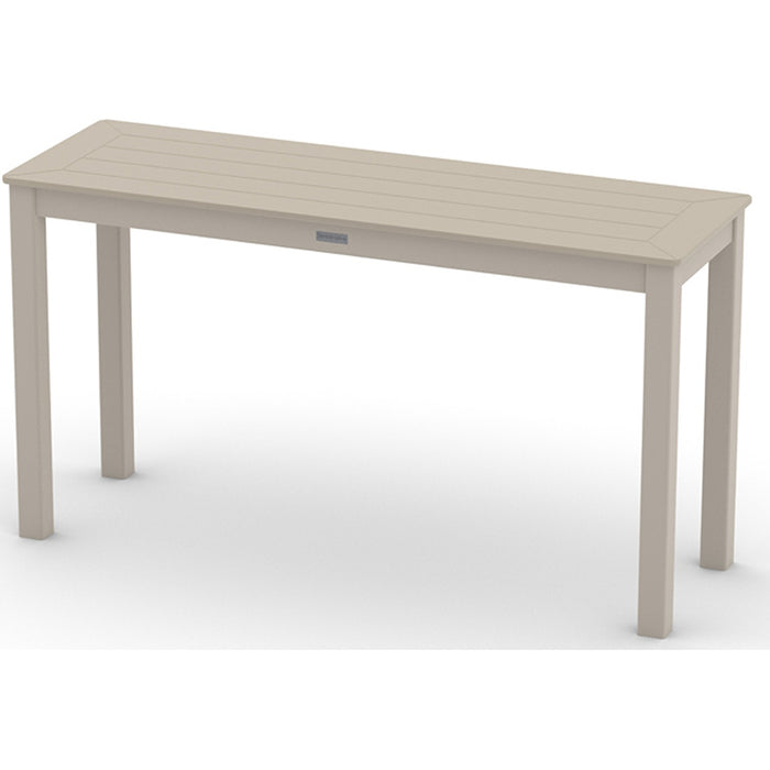 Telescope Casual Slat Dining Height Parson Table With 18" x 54" Rectangular Table Top