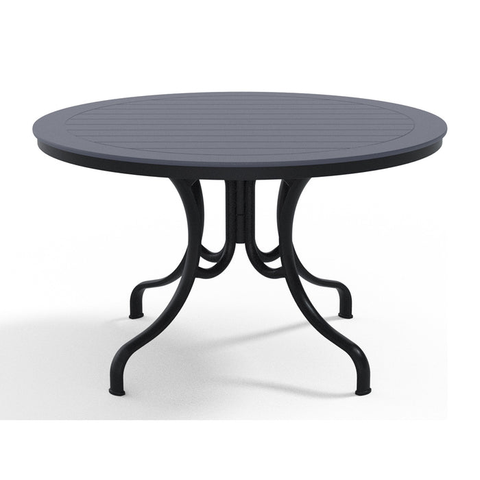 Telescope Casual Slat Dining Height Deluxe Table With 48" Round Table Top