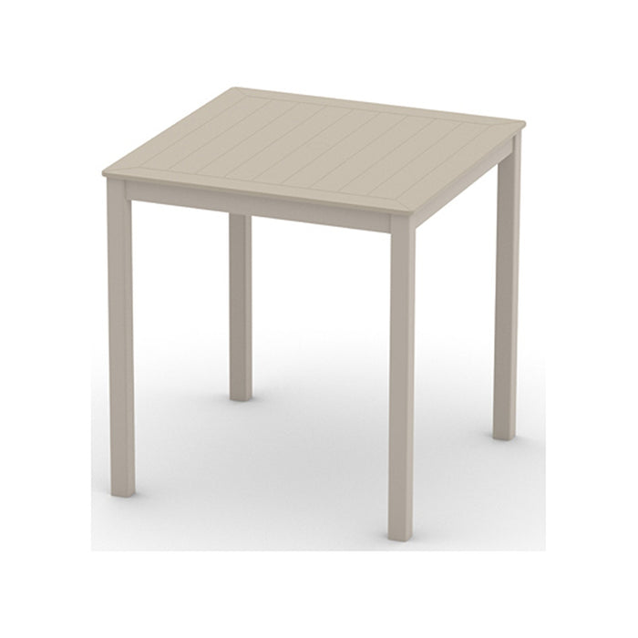 Telescope Casual Slat Bar Height Parson Table With 36" Square Table Top