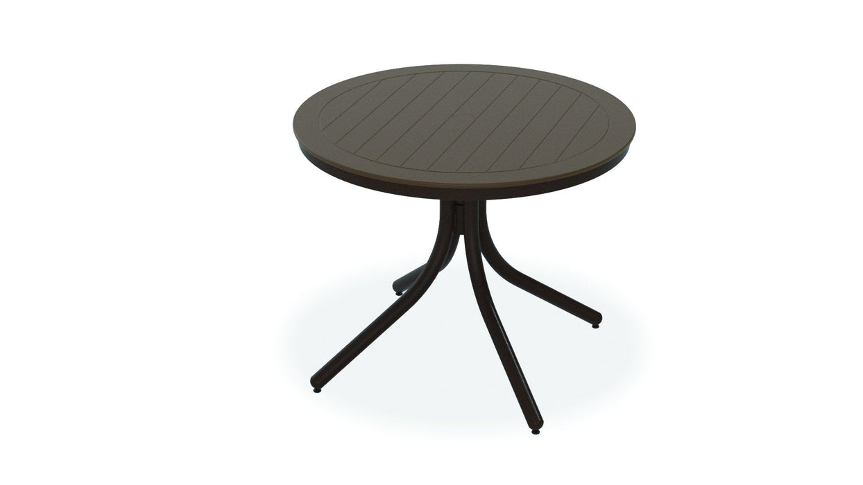 Telescope Casual Slat Dining Height Table With 36 inch Round Table Top