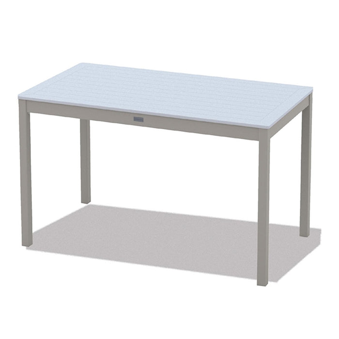 Telescope Casual Slat Balcony Height Parson Table With 36" x 64" Rectangular Table Top