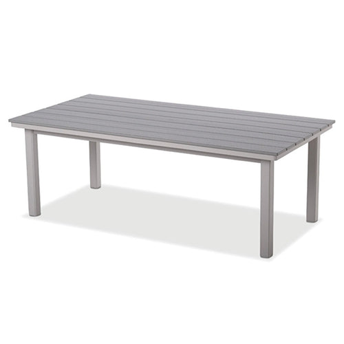 Telescope Casual Rustic Polymer Dining Height Parson Table With 42" x 84" Rectangular Table Top