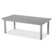 Rustic Polymer Dining Height Parson Table, 42" x 84"