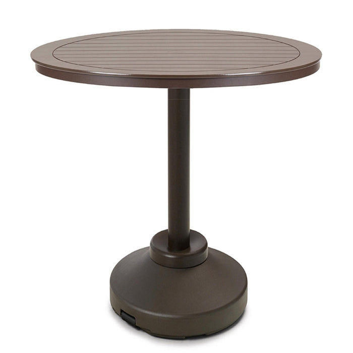 Telescope Casual Bar Height 120-Pound Pedestal Table With 48" Round Table Top