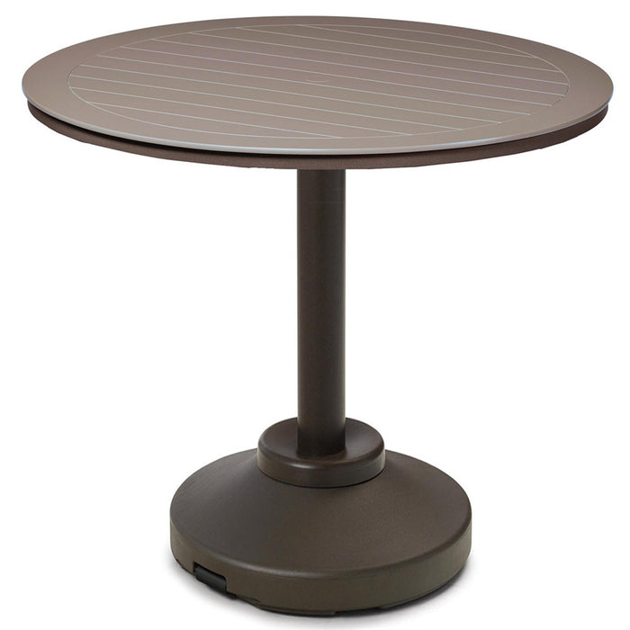 Telescope Casual Bar Height 120-Pound Pedestal Table With 54" Round Table Top