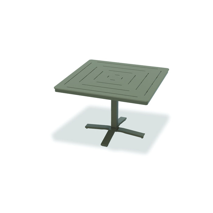 Telescope Casual Dash Dining Height Pedestal Table With 42" Square Table Top