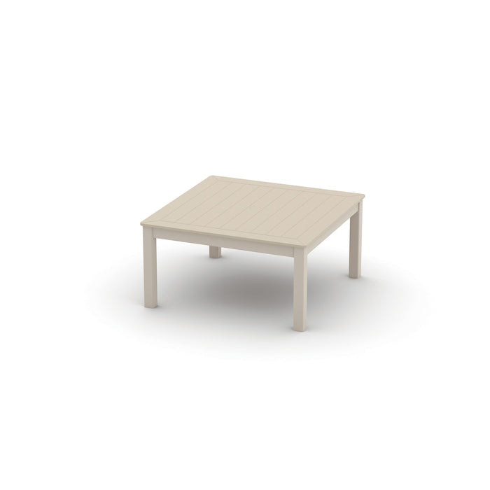 Telescope Casual Slat Coffee Height Parson Table With 36" Square Table Top