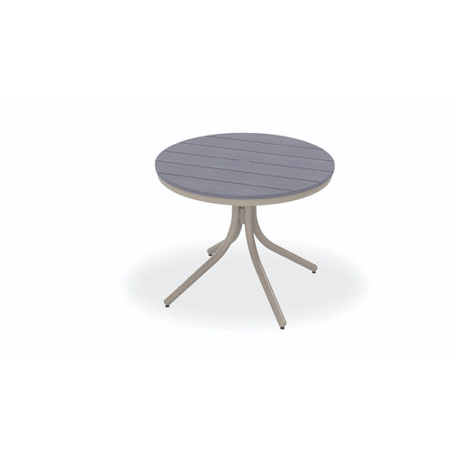 Telescope Casual Rustic Polymer Dining Height Table With 36" Round Table Top