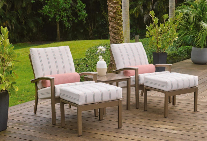Beachwood finish on Telescope Casual outdoor furniture