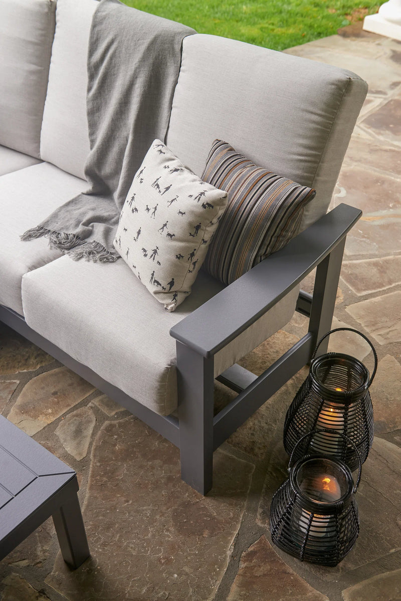 Graphite finish on Telescope Casual outdoor furniture