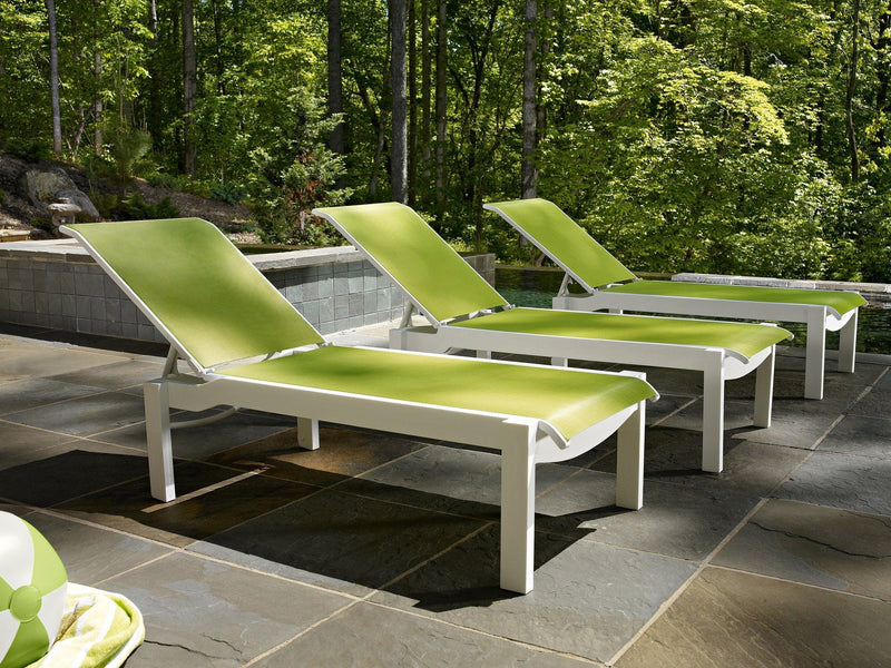 Snow finish on Telescope Casual outdoor furniture