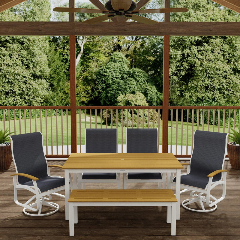 Teak finish on Telescope Casual outdoor furniture