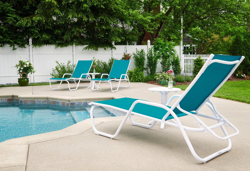 White finish on Telescope Casual outdoor furniture