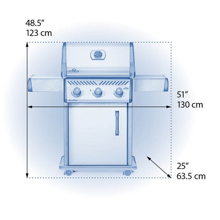 Napoleon Rogue XT 425 LP Gas Grill, Stainless Steel