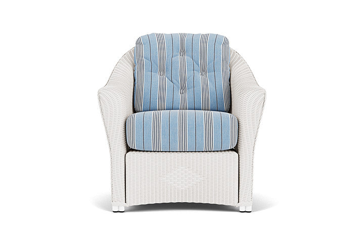 Lloyd Flanders chair with Hansen Sky fabric
