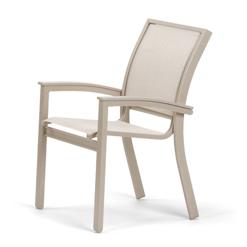 Telescope Casual Bazza Sling Dining Height Stacking Café Chair w/ Polymer Accents