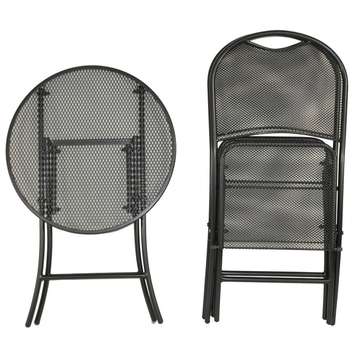 Kettler Cafe Napoli Wrought Iron 3-Piece Bistro Set