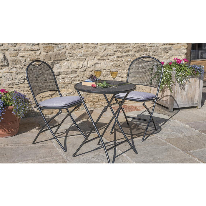 Kettler Cafe Napoli Wrought Iron 3-Piece Bistro Set