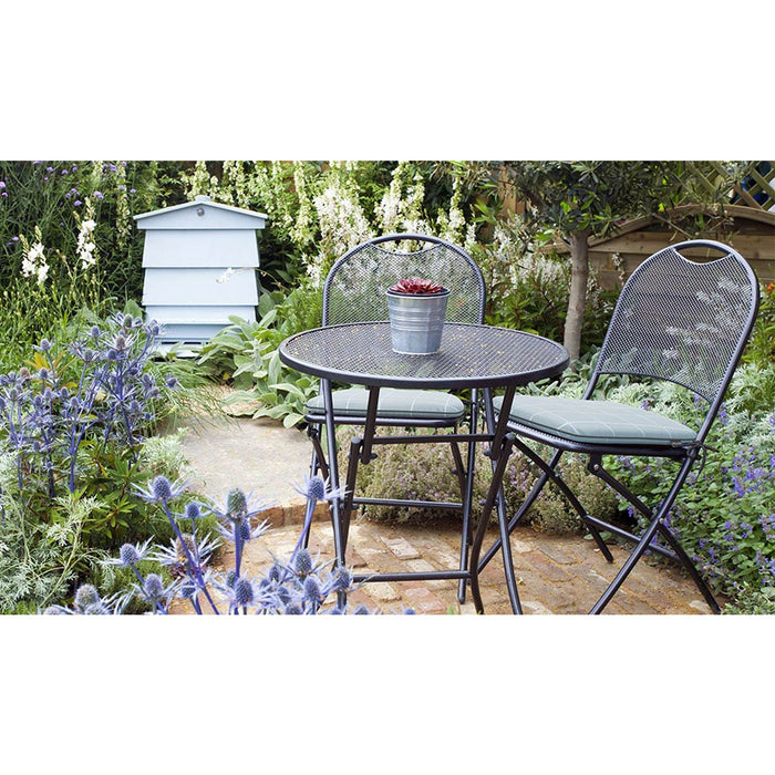 Kettler Cafe Napoli Wrought Iron 3-Piece Bistro Set