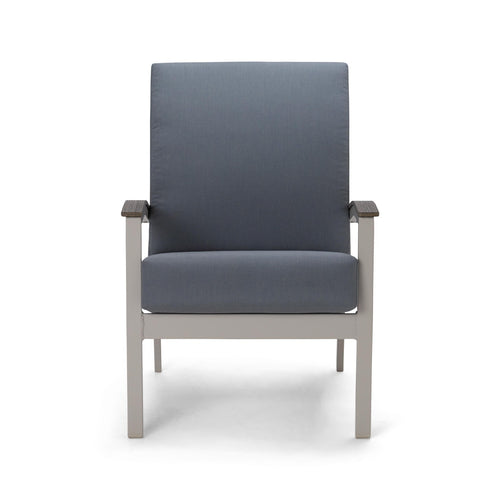 Telescope Casual Bazza Deep Seat Cushion Arm Chair w/ Polymer Accents