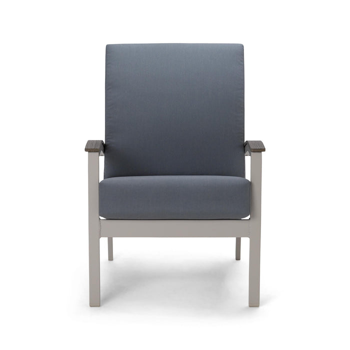 Telescope Casual Bazza Deep Seat Cushion Arm Chair w/ Polymer Accents