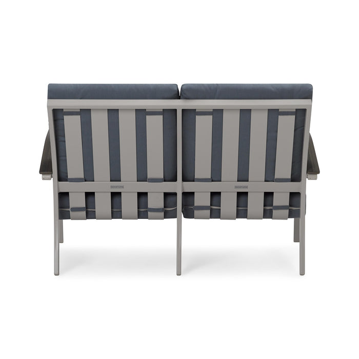 Telescope Casual Bazza Deep Seat Cushion Two-Seat Loveseat w/ Polymer Accents