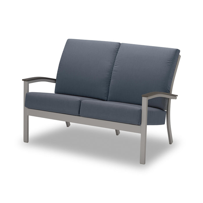 Telescope Casual Bazza Deep Seat Cushion Two-Seat Loveseat w/ Polymer Accents
