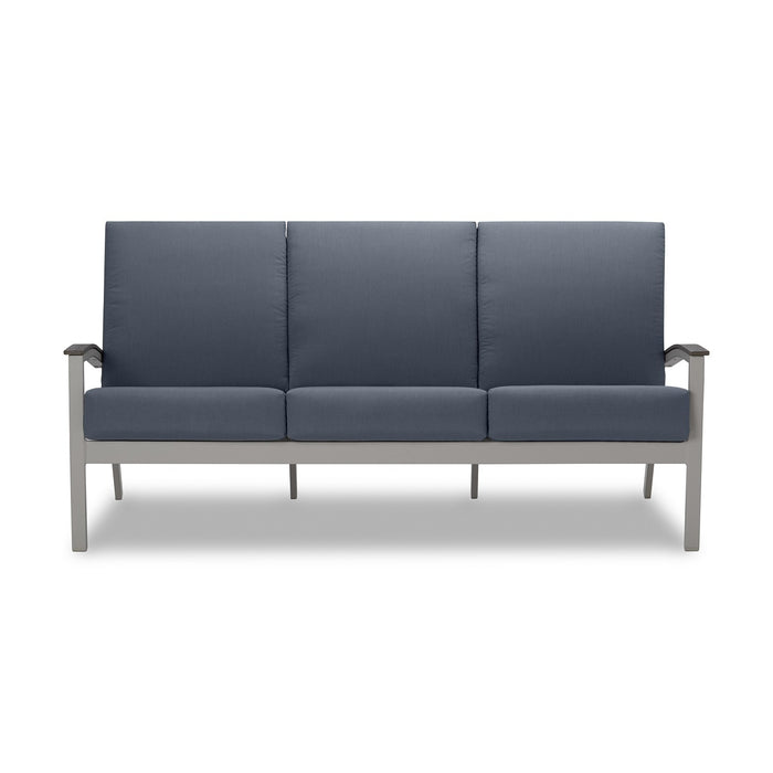 Telescope Casual Bazza Deep Seat Cushion Three-Seat Sofa w/ Polymer Accents