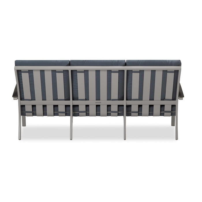 Telescope Casual Bazza Deep Seat Cushion Three-Seat Sofa w/ Polymer Accents