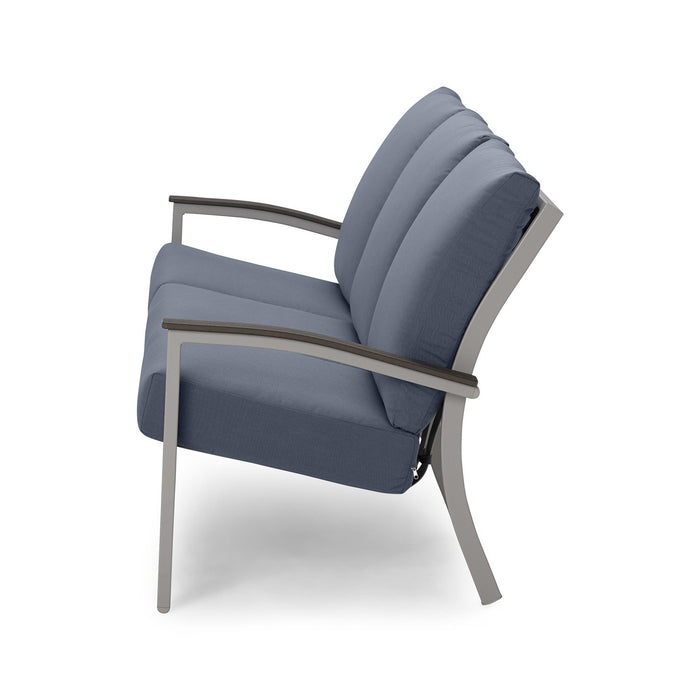 Telescope Casual Bazza Deep Seat Cushion Three-Seat Sofa w/ Polymer Accents