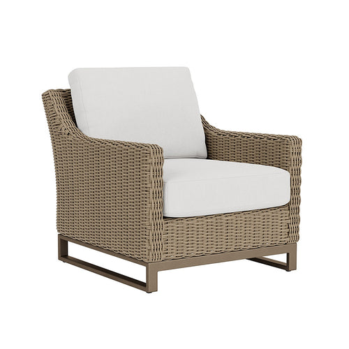 Lloyd Flanders Milan Lounge Chair in Brushwood Finish