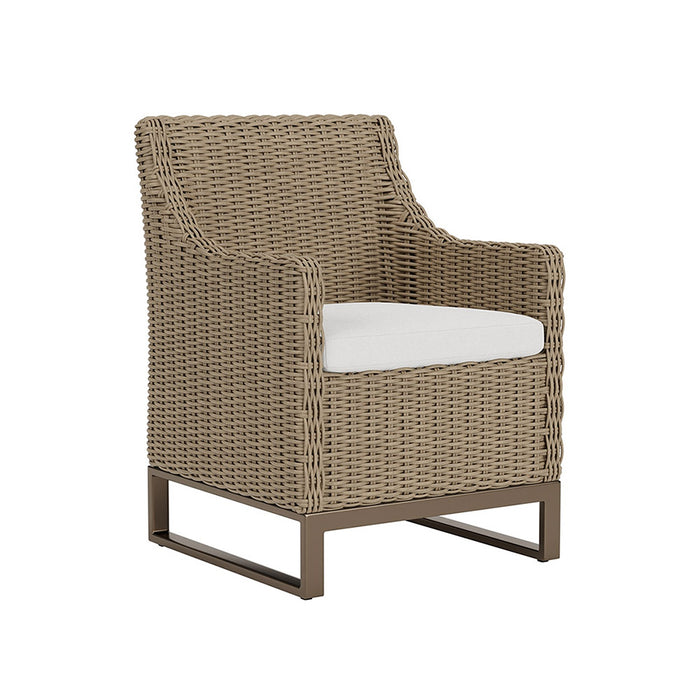 Lloyd Flanders Milan Dining Armchair in Brushwood Finish