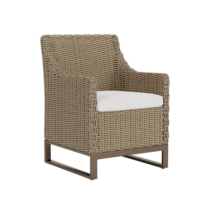 Milan Dining Armchair in Brushwood Finish