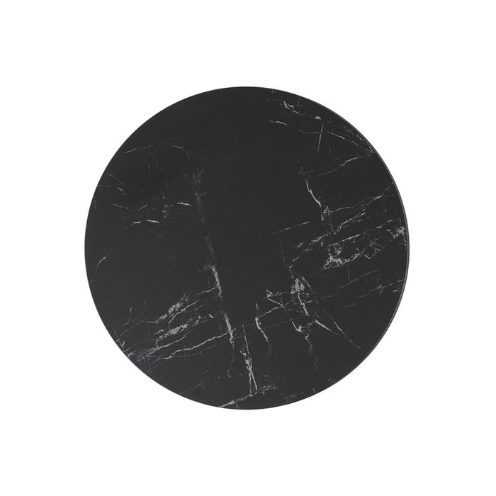 Lloyd Flanders 47" round dining table top: Black Marble