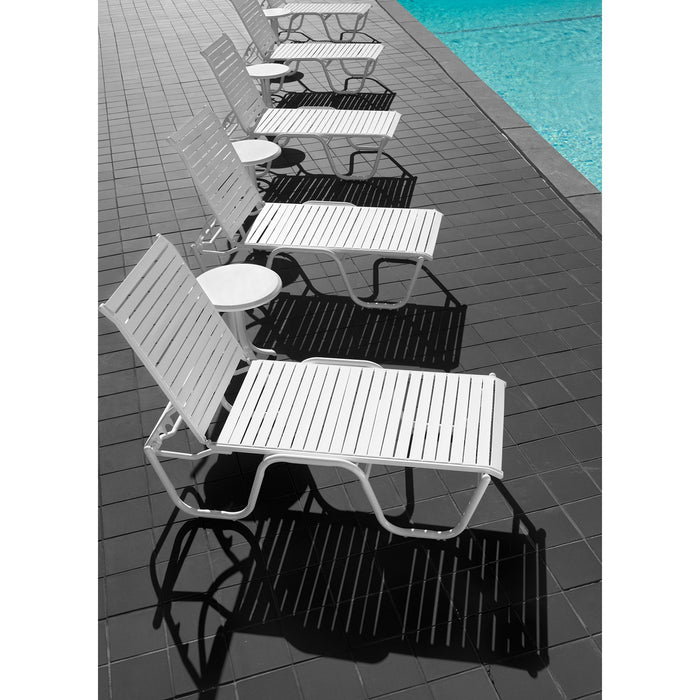 Telescope Casual Reliance Contract Strap 16" High Stacking Armless Chaise