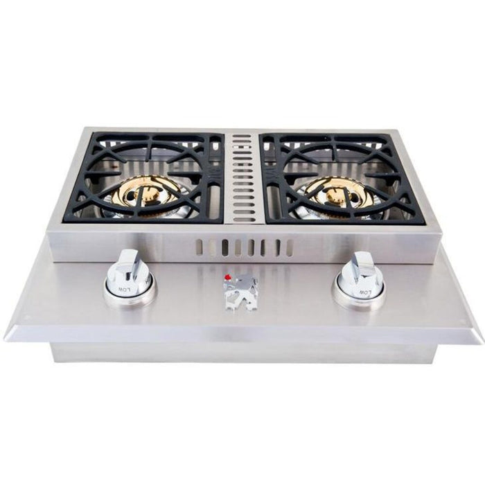 Lion Stainless Steel Drop In Gas Double Side Burner