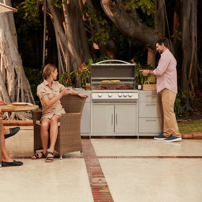 Blaze 6 ft Stainless Steel BBQ Island w/ Premium LTE+ 32-Inch Grill - BLZ-SS-ISLAND-4LTE3-LP/NG